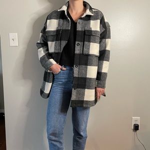 NWT Abercrombie & Fitch Oversized Cozy Shirt Jacket